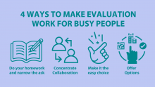 4 evaluation tips for busy people