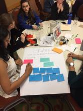 Image of The Improve Group's Research Analysts Facilitating a Theory of Change Workshop