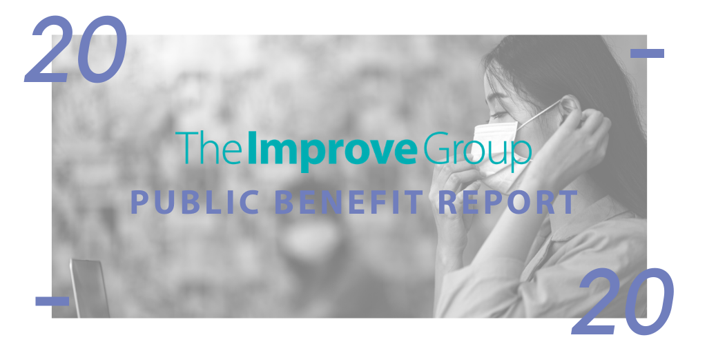 Image that says "The Improve Group Public Benefit Report 2020" 