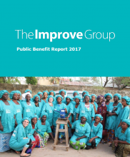 Cover image of The Improve Group's 2017 Public Benefit Report